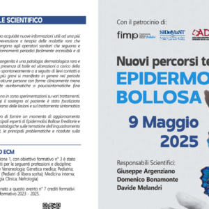Nuovi percorsi terapeutici in EPIDERMOLISI BOLLOSE