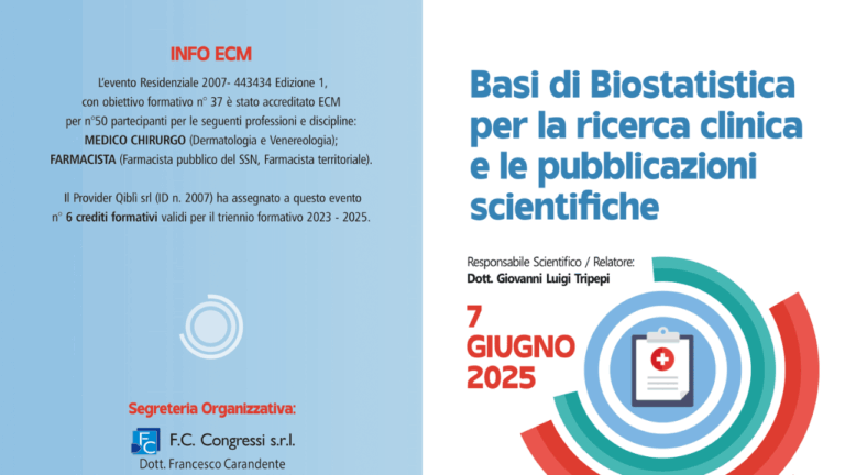 Basi di biostatistica per la ricerca clinica e le pubblicazioni scientifiche