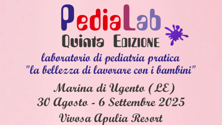 PEDIALAB Laboratorio di pediatria pratica  La bellezza di lavorare con i bambini