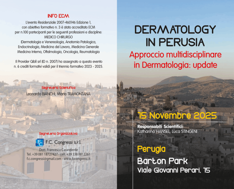 Dermatology in Perusia Approccio multidisciplinare in Dermatologia: update